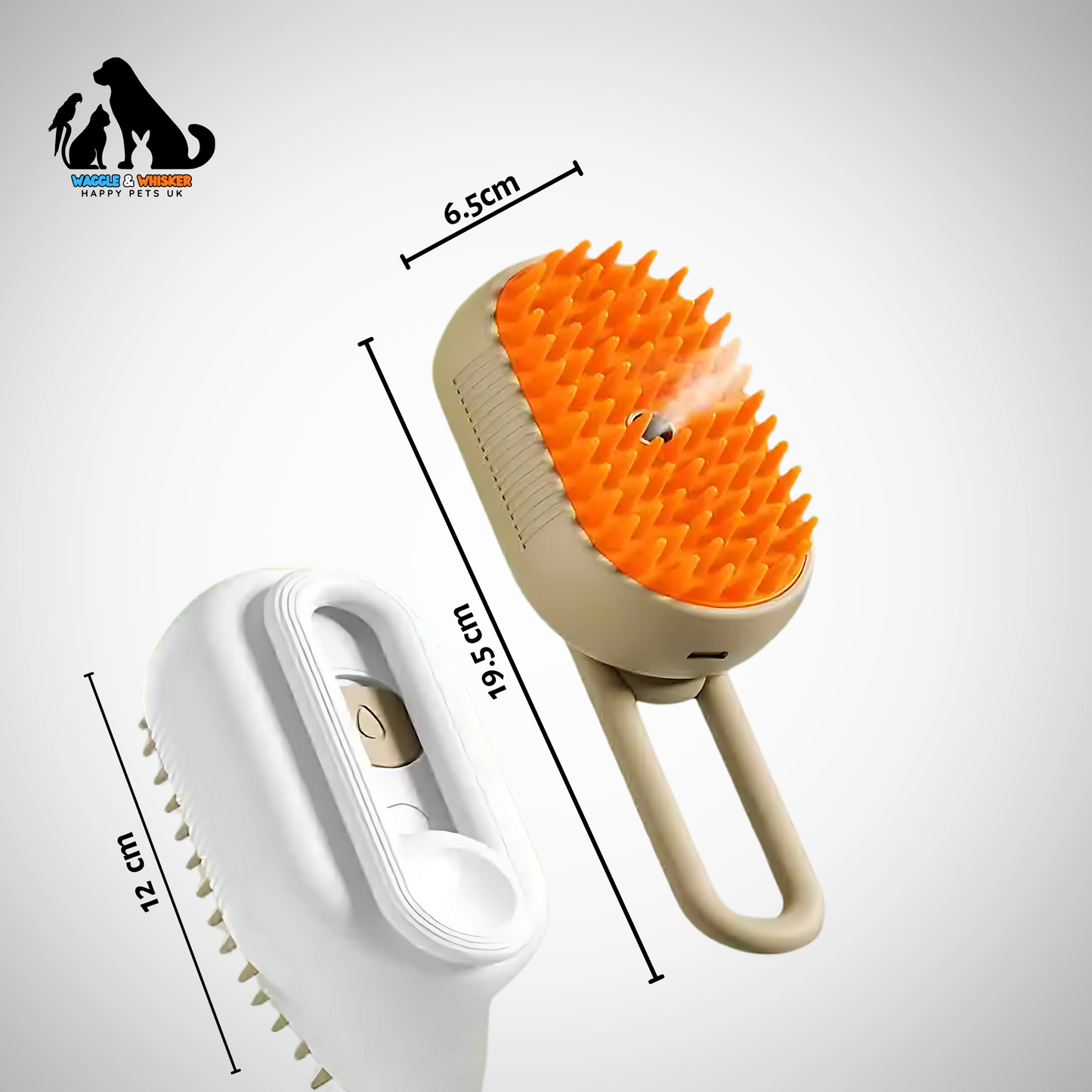 Pet Grooming Brush -Steam Spray Rechargable